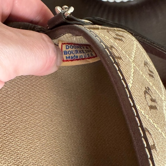DOONEY & BOURKE Canvas & Leather Wristlet, EUC - Picture 7 of 7